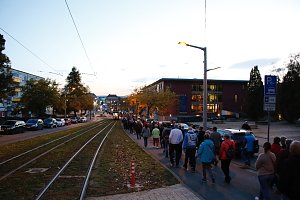 Demonstrationszug durch die Nordh&auml;user Innenstadt