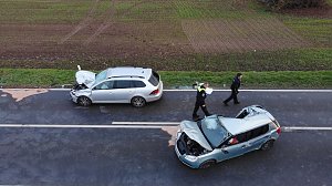 Mehrfachcrash bei Nohra
