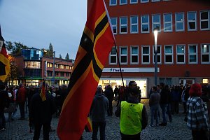 Demonstrationszug durch die Nordh&auml;user Innenstadt