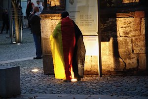 Demonstrationszug durch die Nordh&auml;user Innenstadt