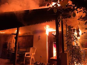 Feuer gestern Abend in Salza