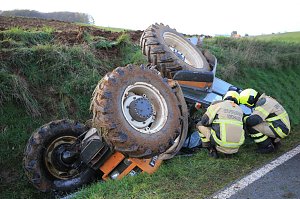 Traktorunfall bei Steigerthal gestern Nachmittag