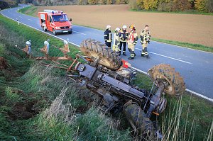 Traktorunfall bei Steigerthal gestern Nachmittag
