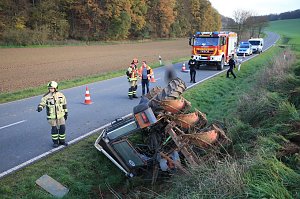 Traktorunfall bei Steigerthal gestern Nachmittag