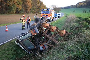 Traktorunfall bei Steigerthal gestern Nachmittag