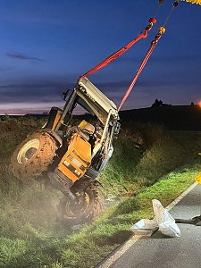 Traktorunfall bei Steigerthal gestern Nachmittag