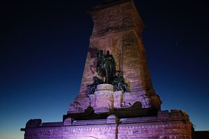 Taschenlampenf&uuml;hrung auf dem Kyffh&auml;userdenkmal