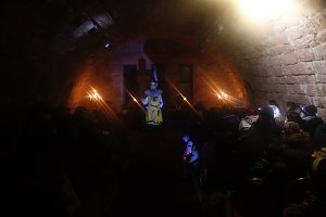 Taschenlampenf&uuml;hrung auf dem Kyffh&auml;userdenkmal