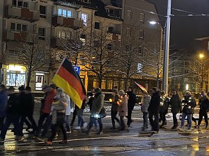 Montagsdemo im frostigen Nordhausen
