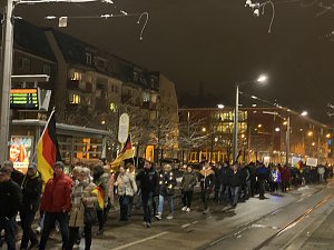 Montagsdemo im frostigen Nordhausen