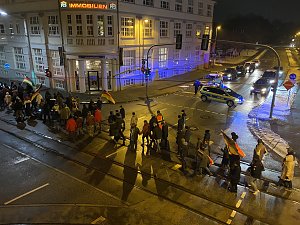 Montagsdemo im frostigen Nordhausen