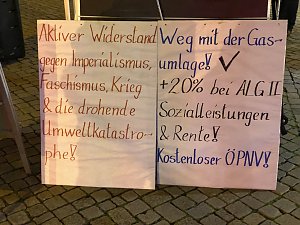 Zwei Kundgebungen am Weihnachtsmarkt