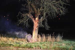 Brennender Baum bei Holzengel