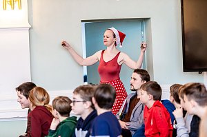 Das Duo Ruggieri trat am 1. Dezember im Humboldt-Gymnasium auf