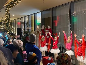 Auftritt am Adventskalender vor der Nordh&auml;user Bibliothek