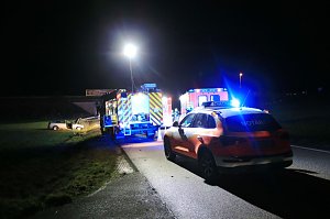 Zu einem schweren Verkehrsunfall kam es am fr&uuml;hen Mittwochabend auf der K517 zwischen Heldrungen und Oberheldrungen