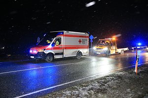 Unfall vor der Abfahrt Hain auf der B4