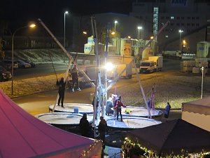 Weihnachtsmarkt auf dem Werksgel&auml;nde von Knauf