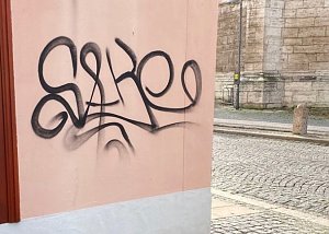 Schmierereien in Bad Langensalza