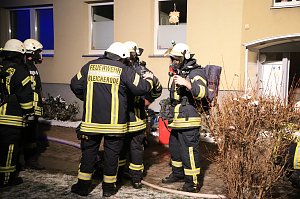 K&uuml;che brannte in Bleicher&ouml;der Wohnhaus 