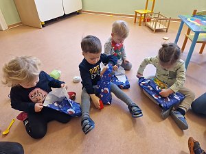Freude in Bielen: der Weihnachtsmann war da