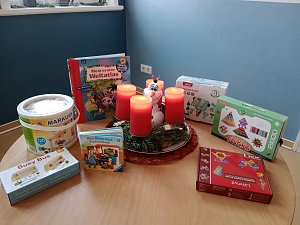 Freude in Bielen: der Weihnachtsmann war da