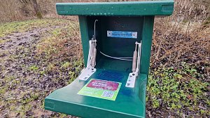 Hier wurden Stempel und Stempelkissen geklaut.