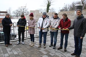 Freigabe der sanierten Stadtmauer am Humboldt-Gymnasium