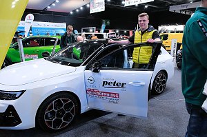 Peter Blei auf der Erfurter Automesse