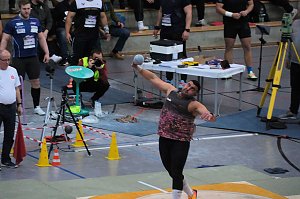 Peter Blei beim Kugelsto&szlig; Indoor