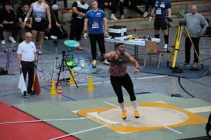 Peter Blei beim Kugelsto&szlig; Indoor