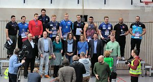 Peter Blei beim Kugelsto&szlig; Indoor