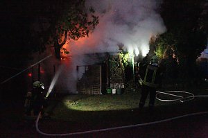 Schuppenbrand heute Morgen
