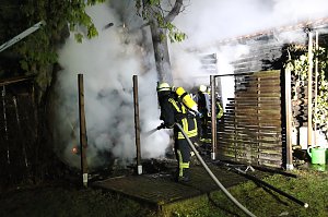 Schuppenbrand heute Morgen