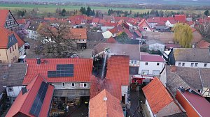Geb&auml;udebrand in Heringen 