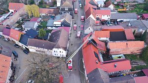 Geb&auml;udebrand in Heringen 