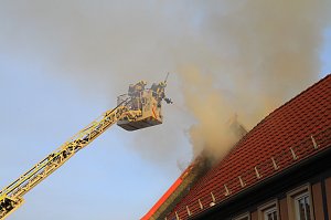 Geb&auml;udebrand in Heringen 