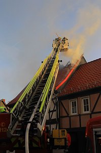 Geb&auml;udebrand in Heringen 