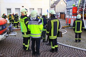 Geb&auml;udebrand in Heringen 