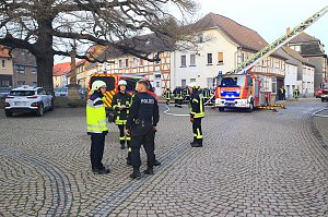 Geb&auml;udebrand in Heringen 
