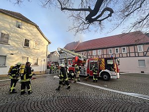 Geb&auml;udebrand in Heringen 
