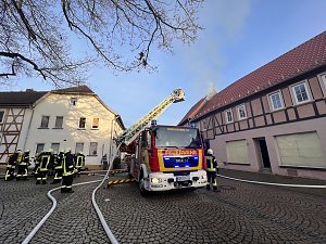 Geb&auml;udebrand in Heringen 