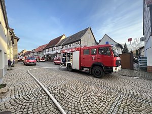 Geb&auml;udebrand in Heringen 