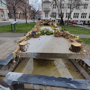 Geschm&uuml;ckte Nordh&auml;user Brunnen 