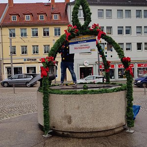 Geschm&uuml;ckte Nordh&auml;user Brunnen 