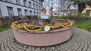 Geschm&uuml;ckte Nordh&auml;user Brunnen 