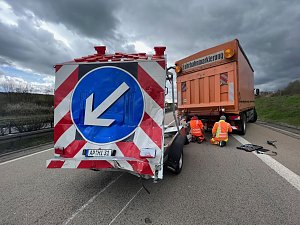 Auffahrunfall auf der Autobahn