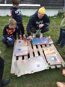 Künstlerische Graffiti-Aktion des Jugendzentrums Harztor