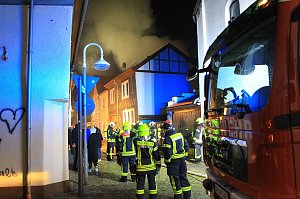 Geb&auml;udebrand in Schlotheim