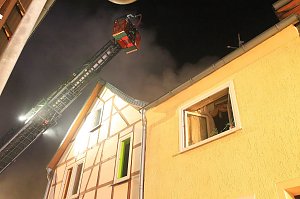 Geb&auml;udebrand in Schlotheim